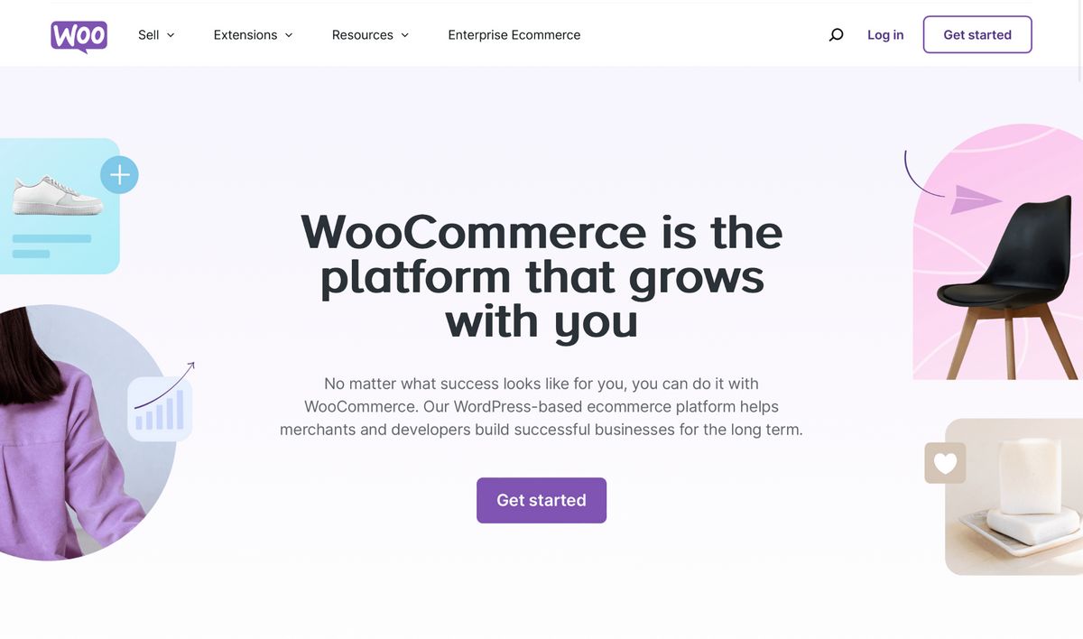 Woocommerce homepage