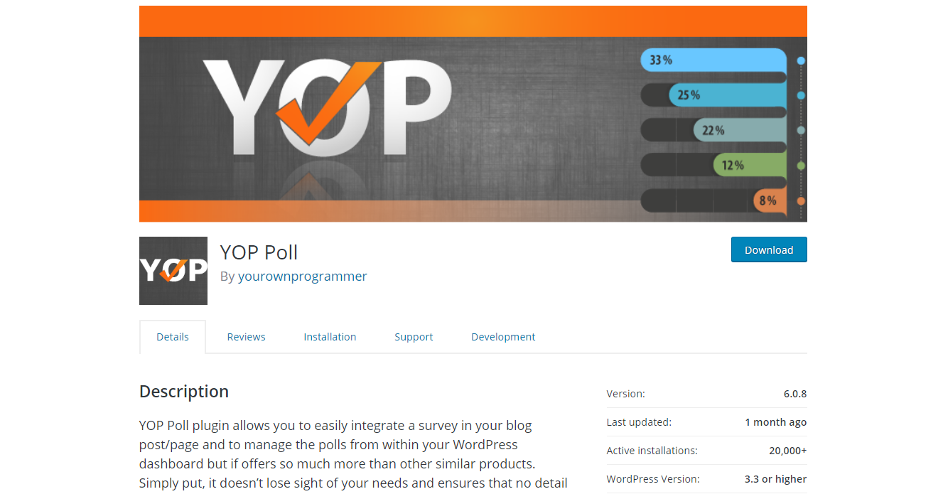 YOP poll plugin