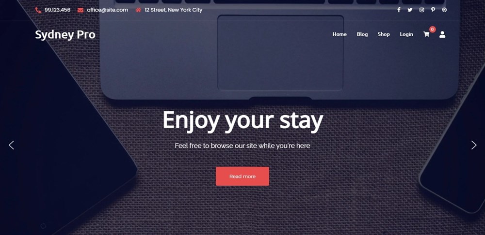Sydney WordPress theme