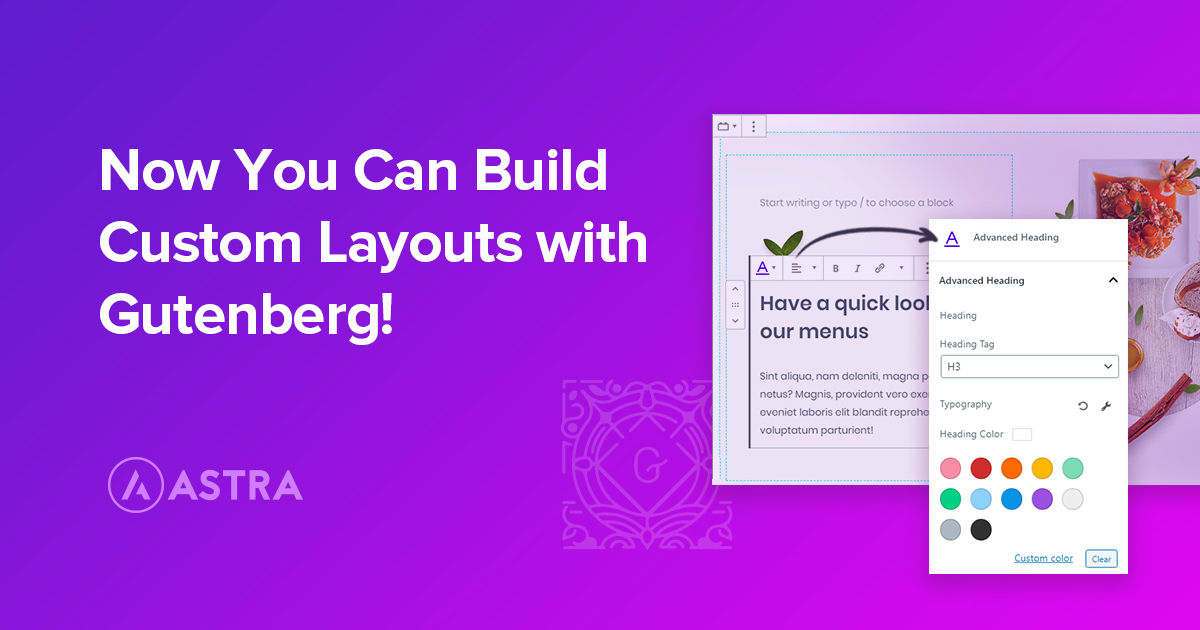 Custom Layouts with Gutenberg