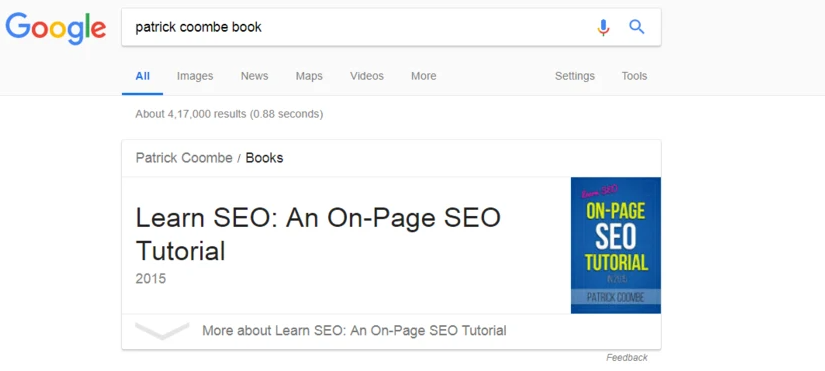 Book rich snippets sample