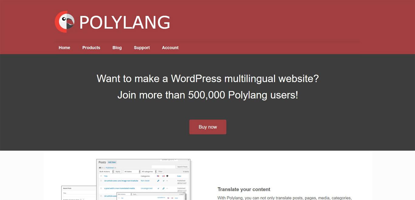 Polylang plugin site image