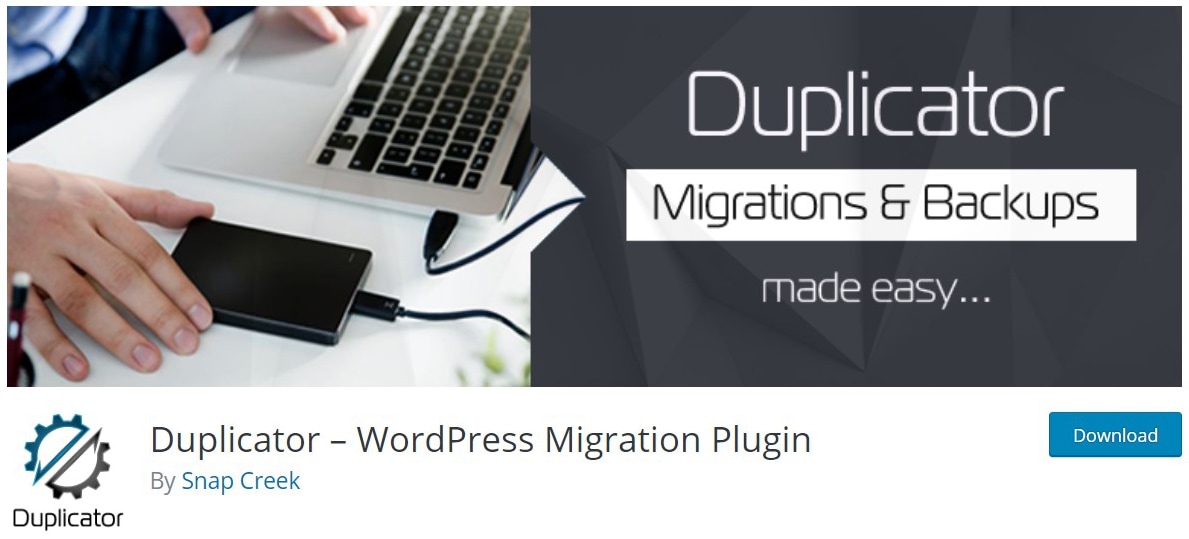 Duplicator plugin image