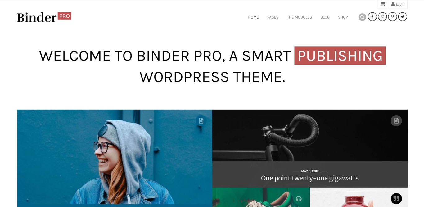 Binder pro theme image