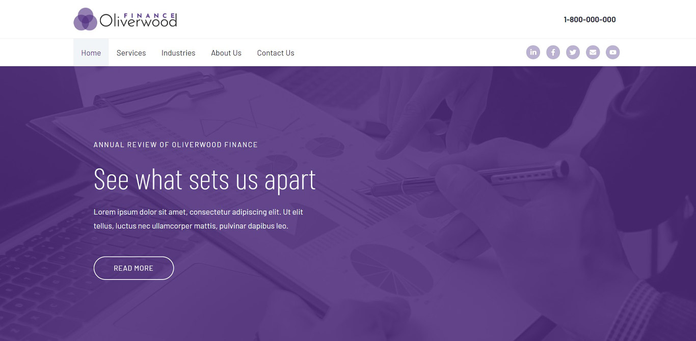 Financial advisor brizy template