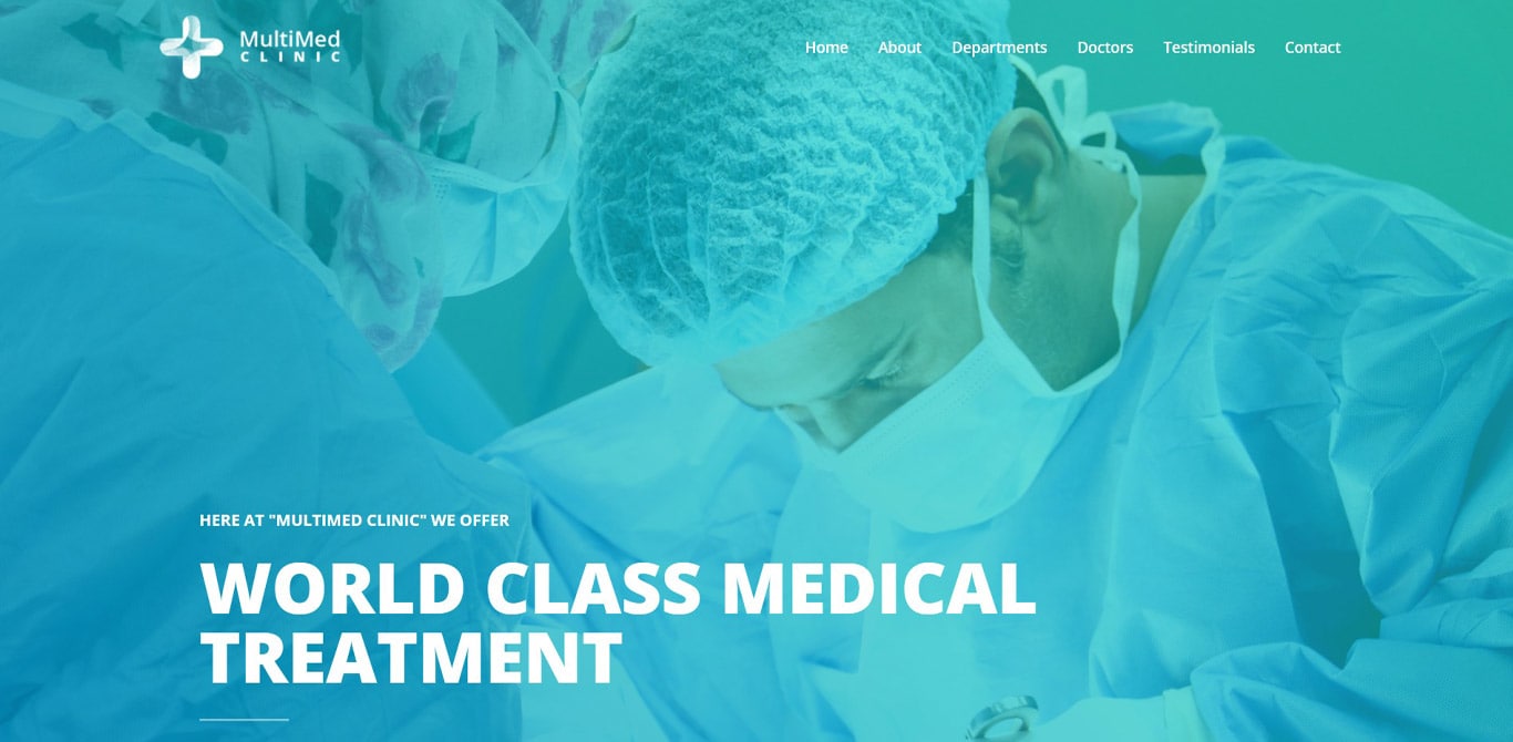 Multimed clinic brizy template