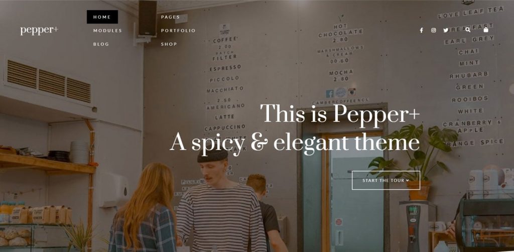 Pepper plus theme demo