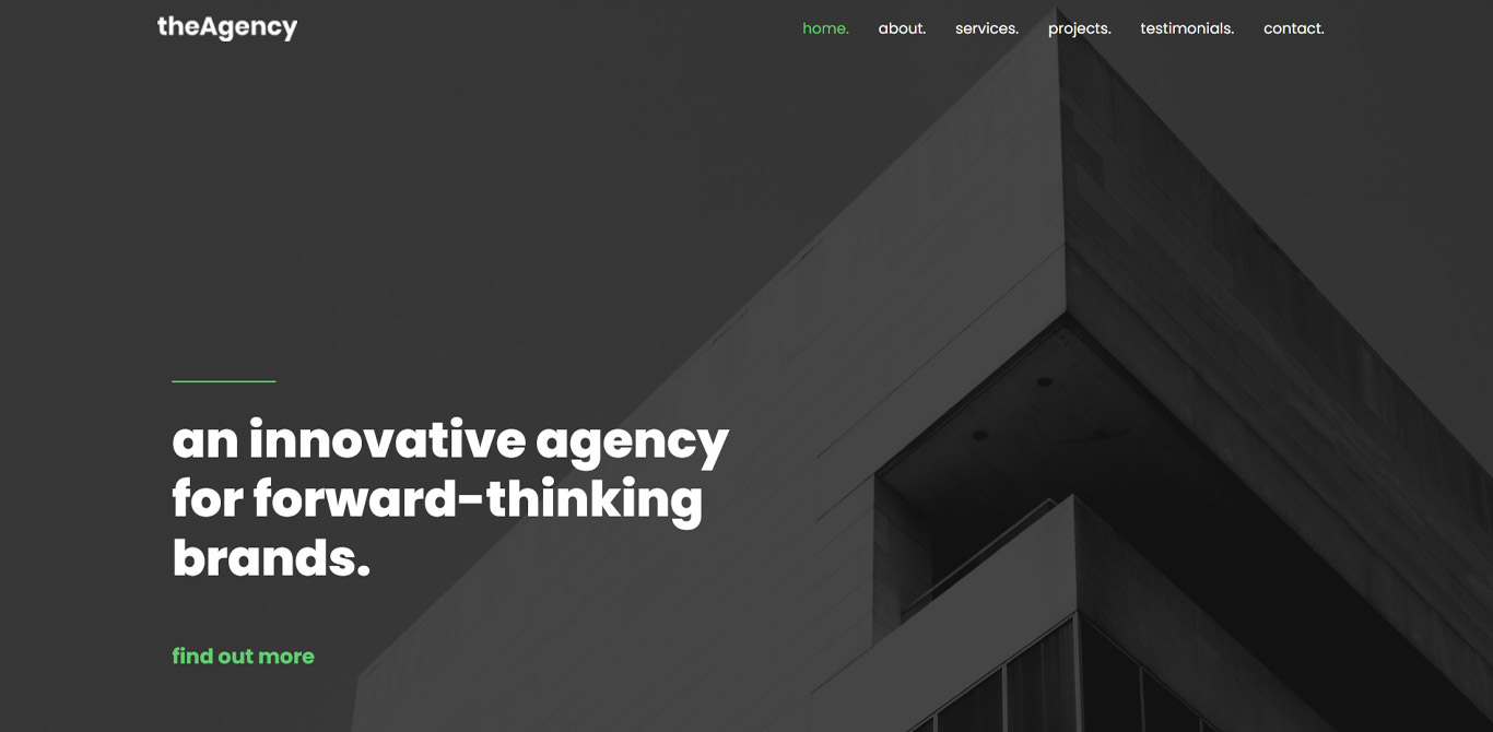 Agency brizy template