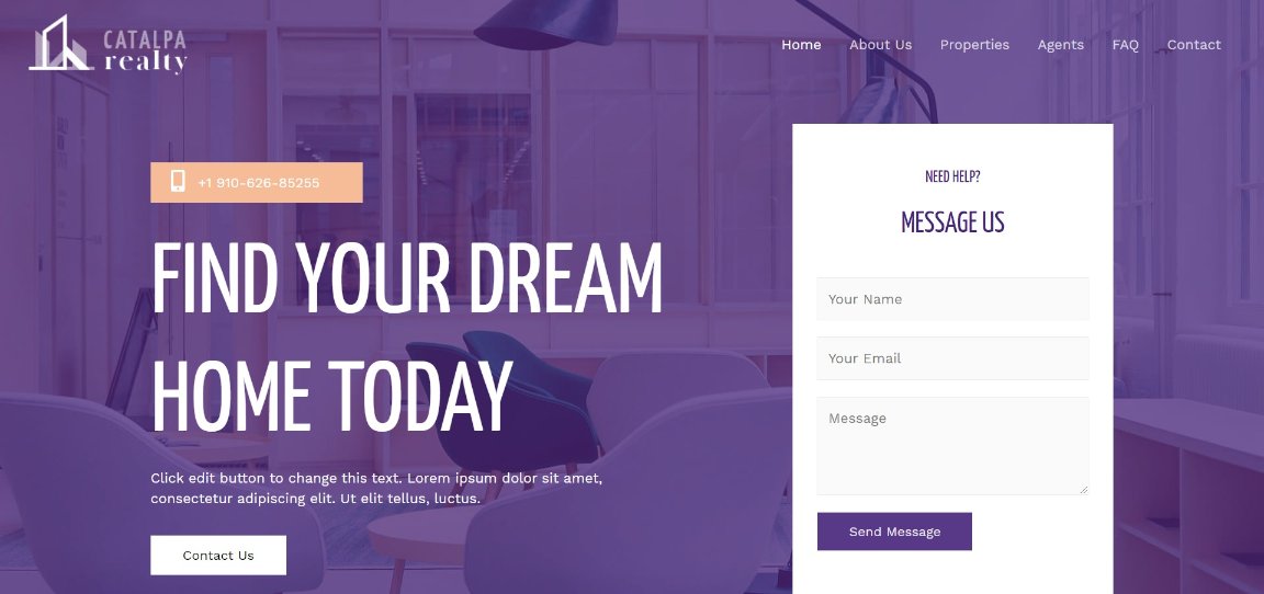 Astra Real Estate Demo template