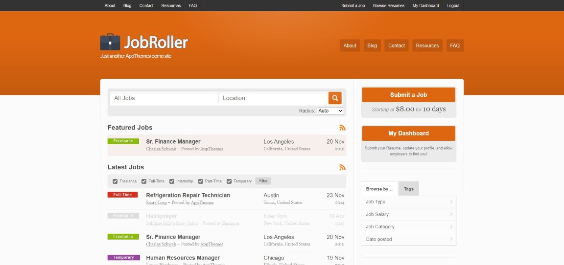 JobRoller Demo template