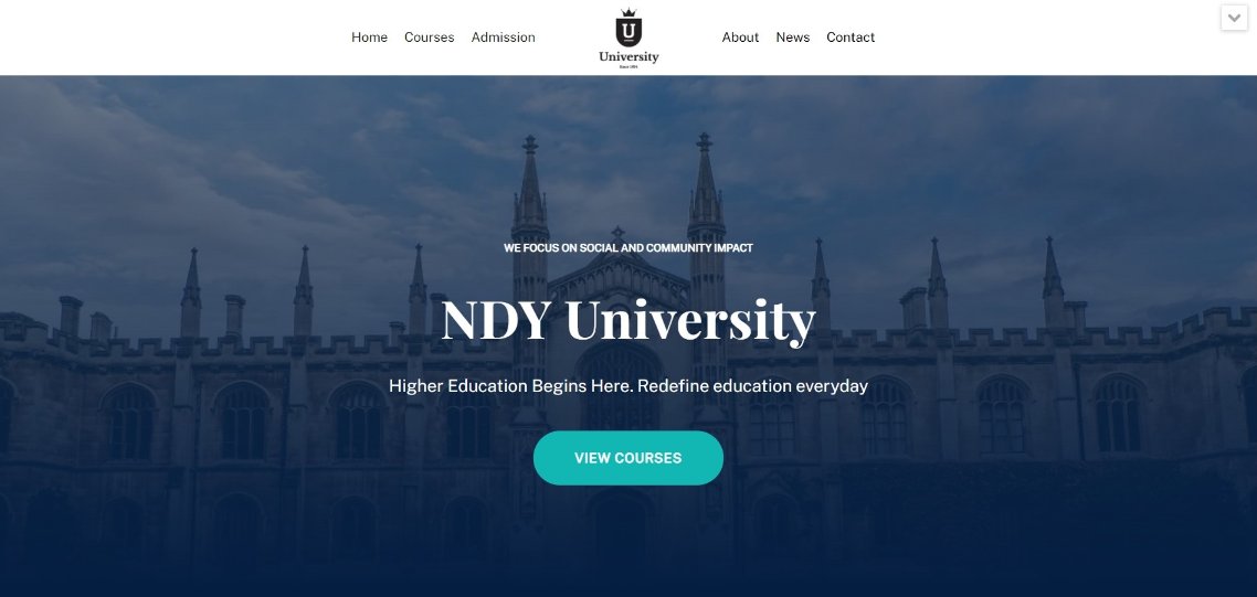 University Template Demo neve template