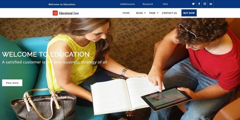 Education zone WordPress theme