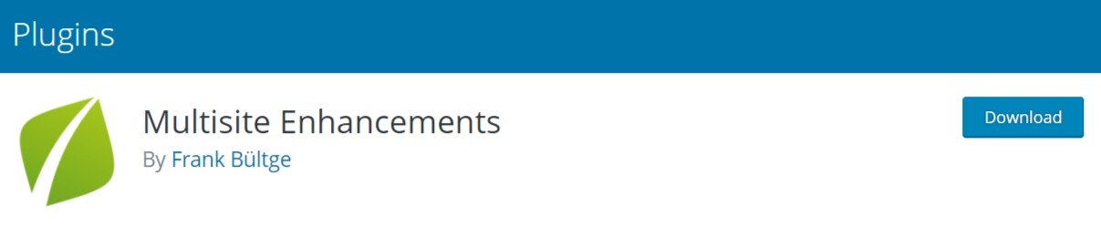 Multisite Enhancements wordpress plugin