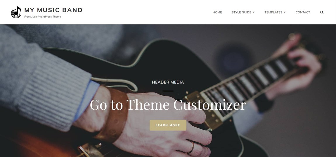 My Music Band Free Music WordPress Theme