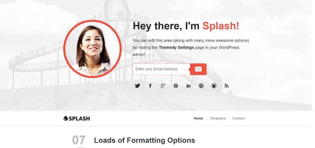 Splash wordpress theme