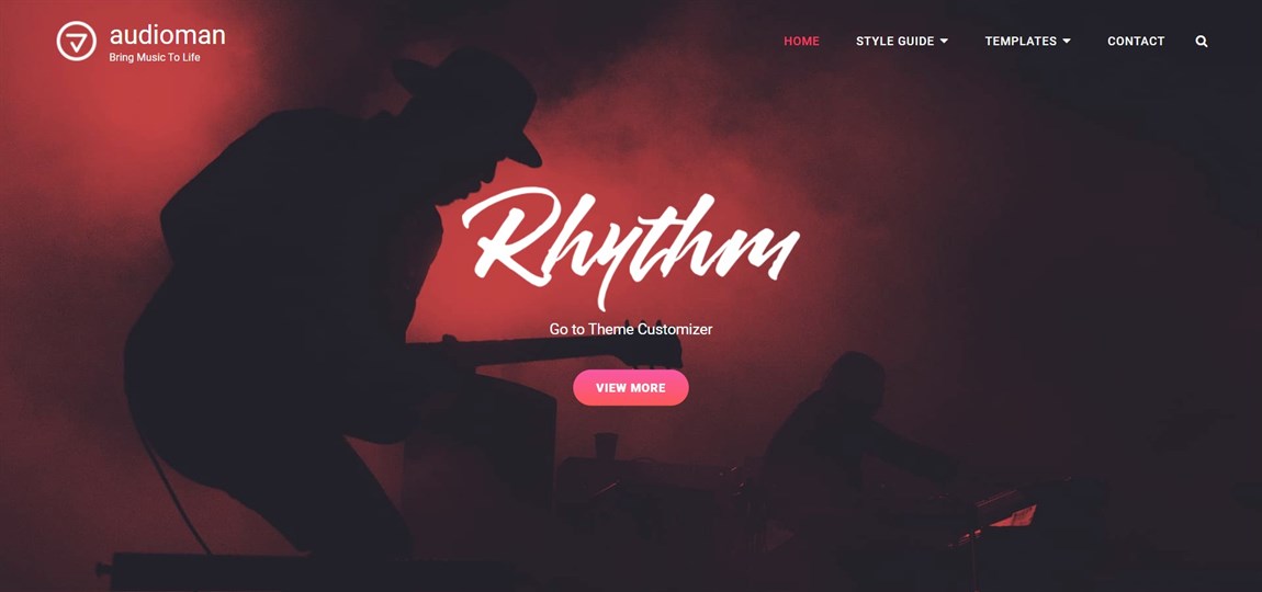 audioman free theme for musician