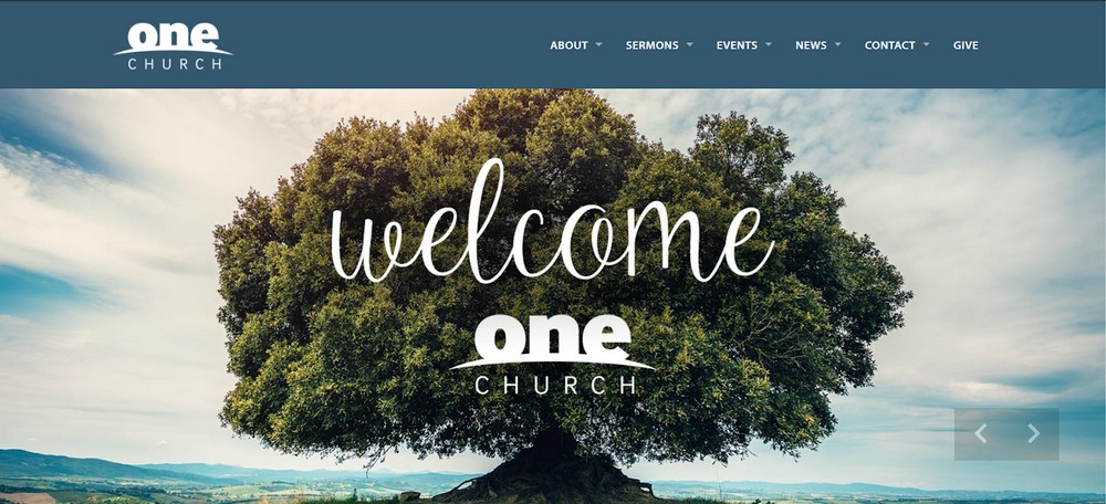 One Church Theme demo site