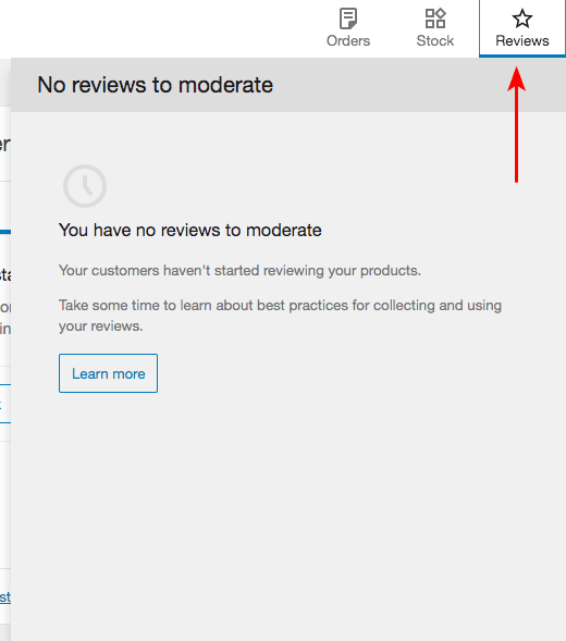 woocommerce review notification area