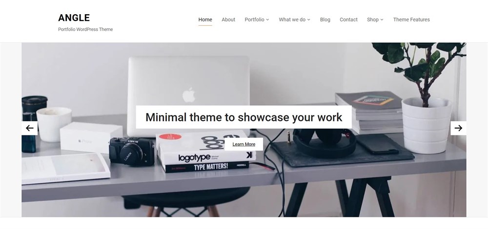 Angle Portfolio WordPress Theme demo