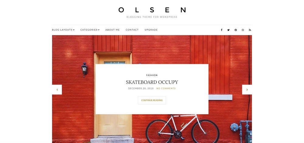 Olsen Light demo site