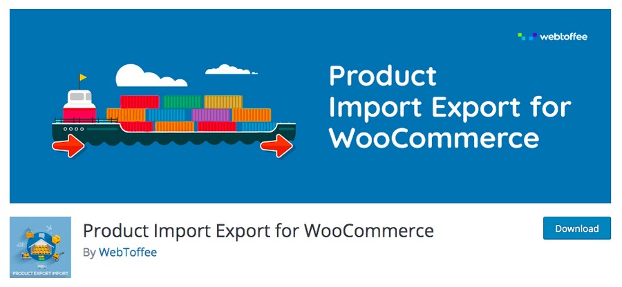 Product import export for WooCommerce