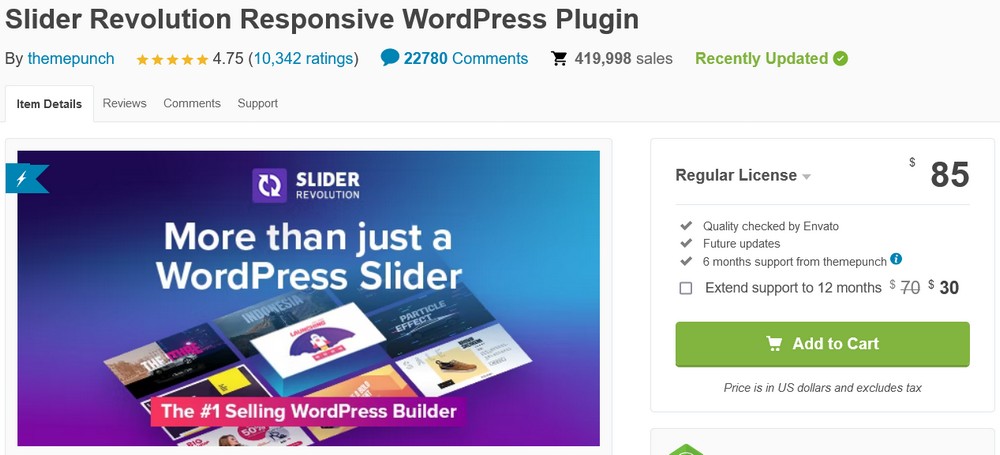 Slider Revolution Responsive WordPress Plugin