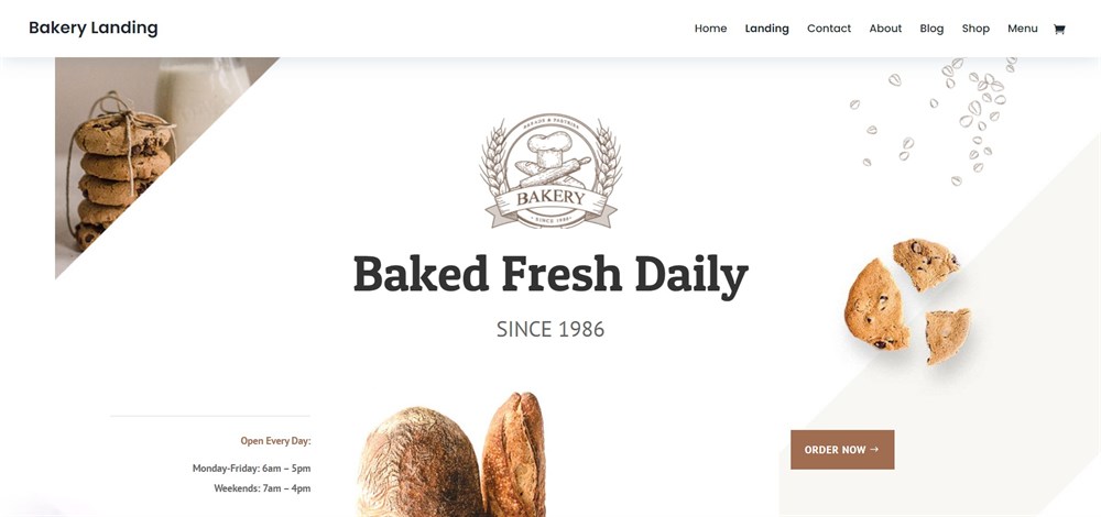 Bakery Divi theme demo