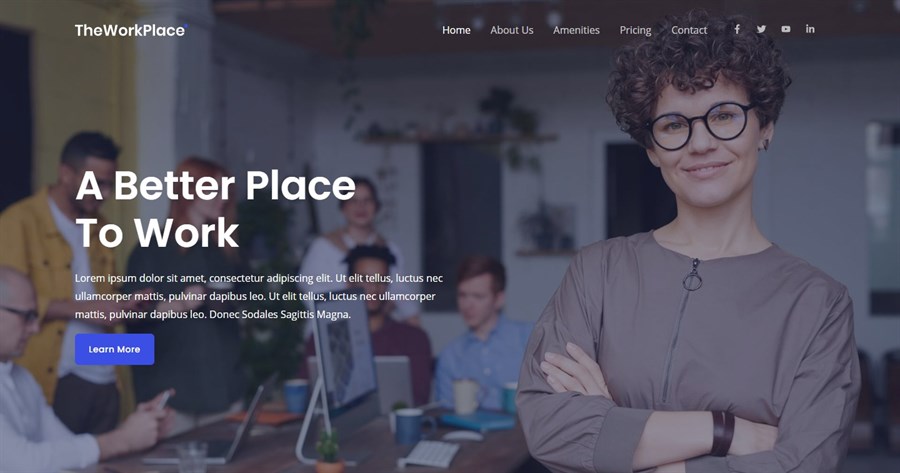 Co-Working Space WordPress template