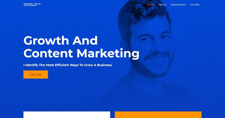 Growth Marketer gutenberg website