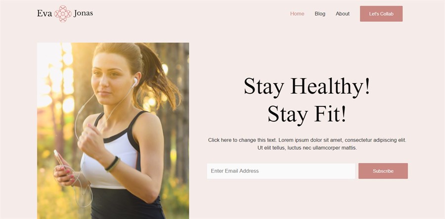 Health & Fitness website demo