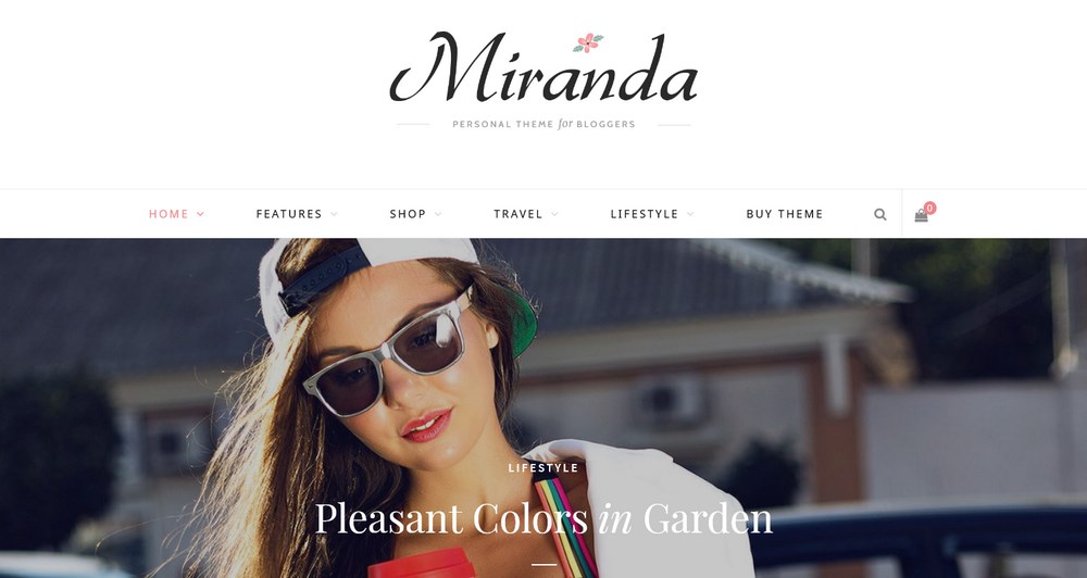 Miranda CheerUp WordPress Theme LifeStyle Demo