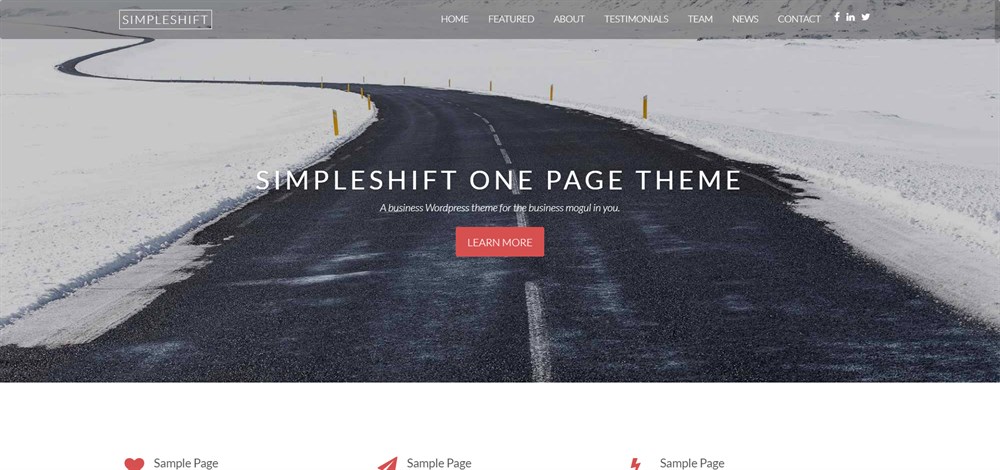 Simpleshift WordPress theme