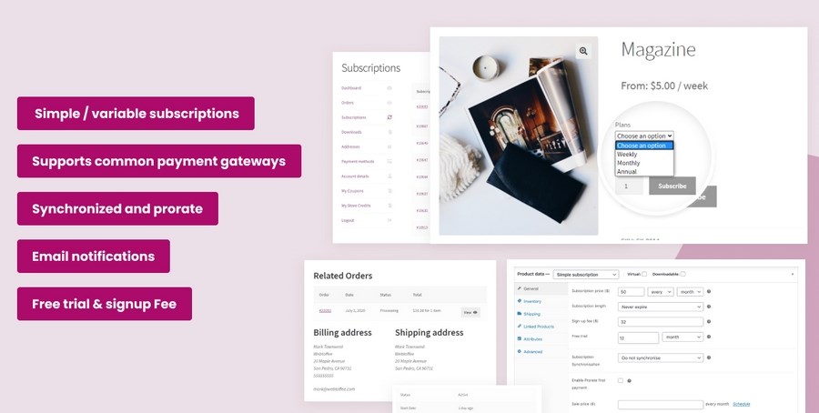 Subscriptions for WooCommerce