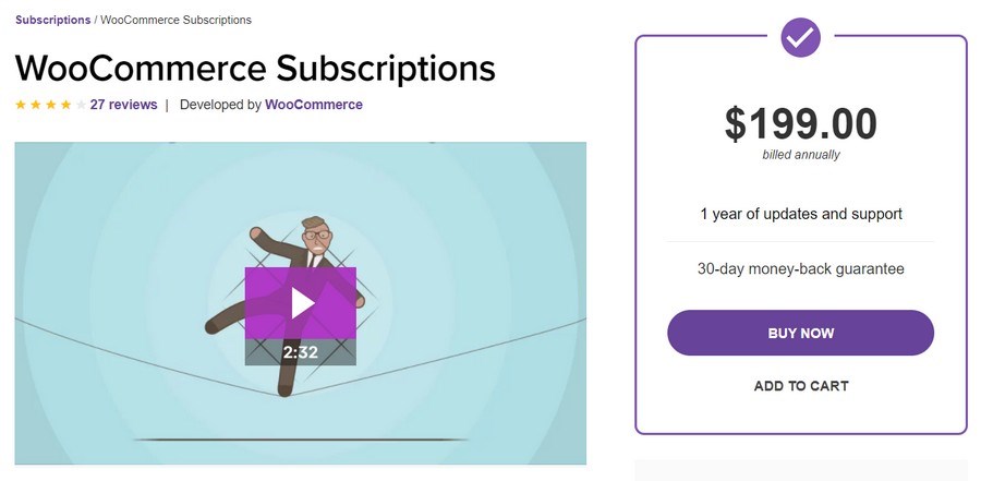 WooCommerce Subscriptions plugin