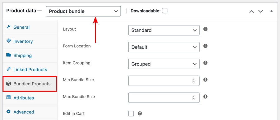 WooCommerce bundled product