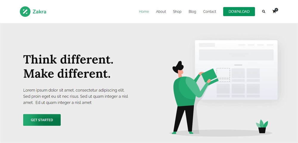 Zakra Agency premium WordPress theme