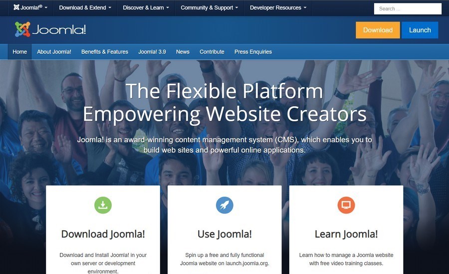 joomla homepage