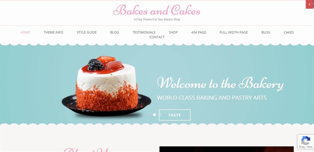 Bakes and cakes demo site