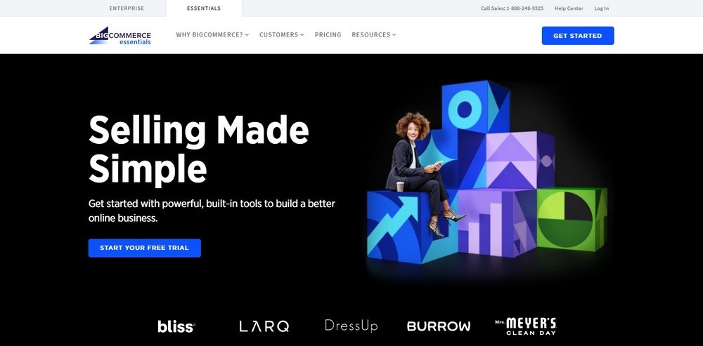 BigCommerce homepage