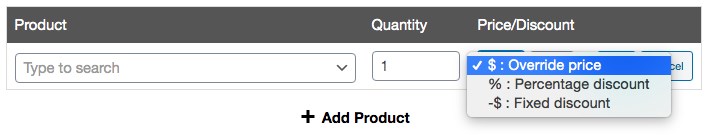 Coupon data add product setting