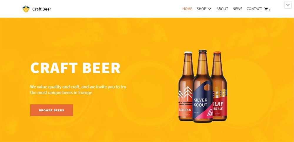 Craft Beer Neve demo template