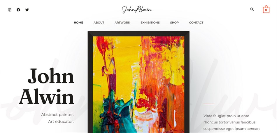 Painter Artist theme