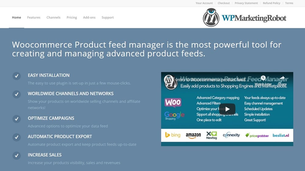 WooCommerce product feed manager