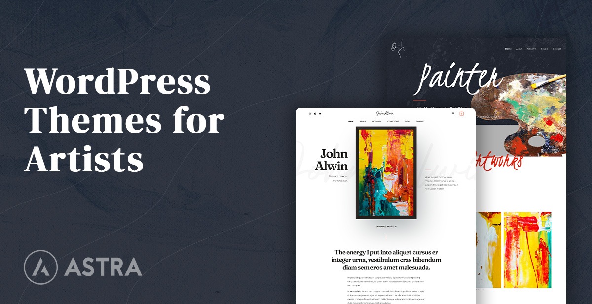 WordPress themes for artists