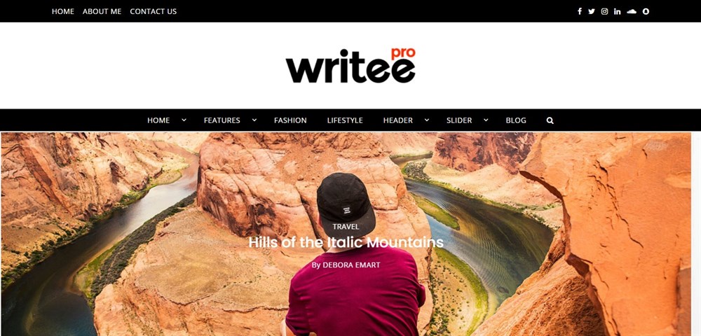 Writee Pro demo site