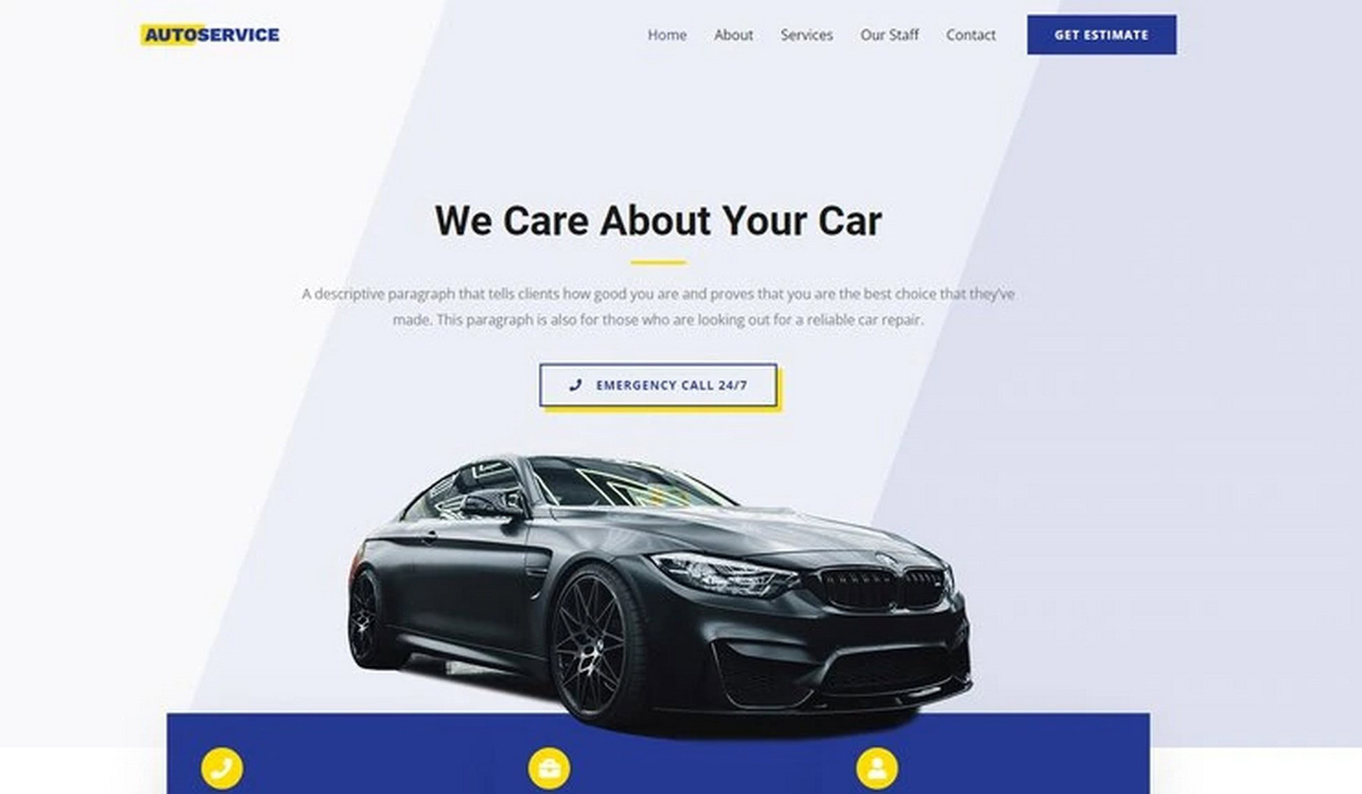 modern car repair template with easy customization