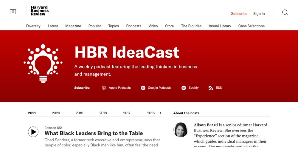 HBR IdeaCast podcast