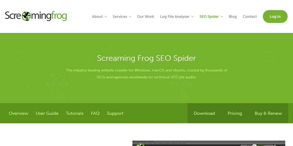 Screaming Frog SEO Spider Website Crawler