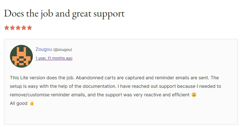 Abandoned Cart Lite for WooCommerce review