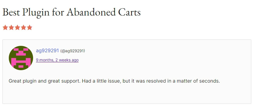 ELEX WooCommerce Abandoned Cart Recovery review